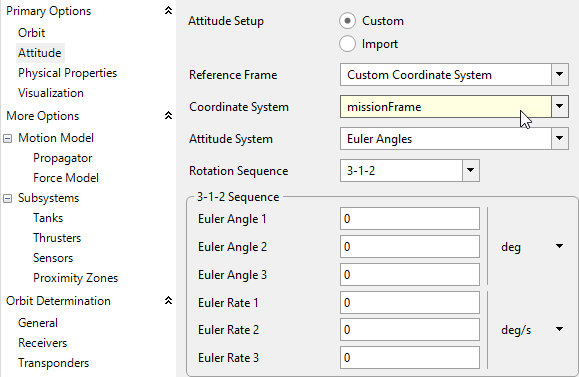 customFrameAttitudeSetup