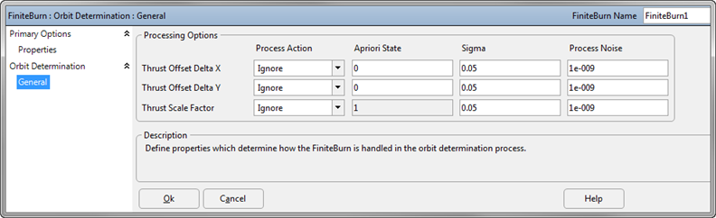 FiniteBurn OD Properties