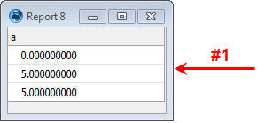 Report output for Persistence procedure called within a For loop. 