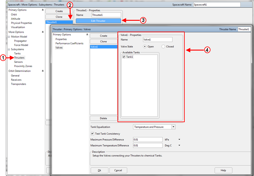 Creating and Editing a Valve