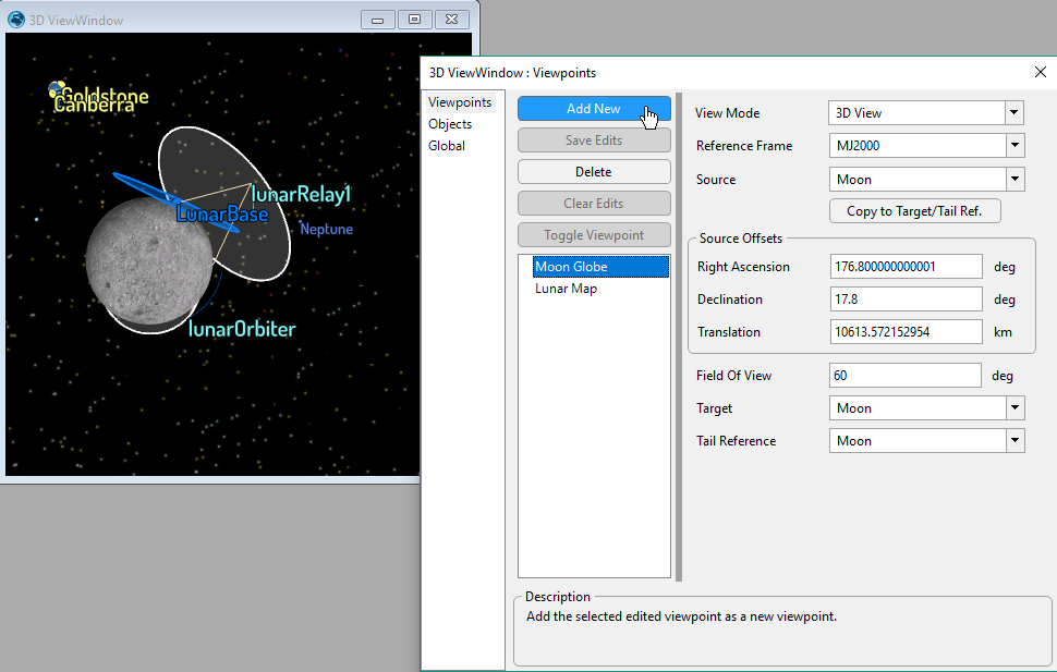 View Output Properties - Viewpoints page