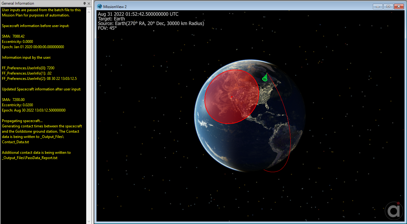 AutoPassUserInfo Sample Mission Plan output.