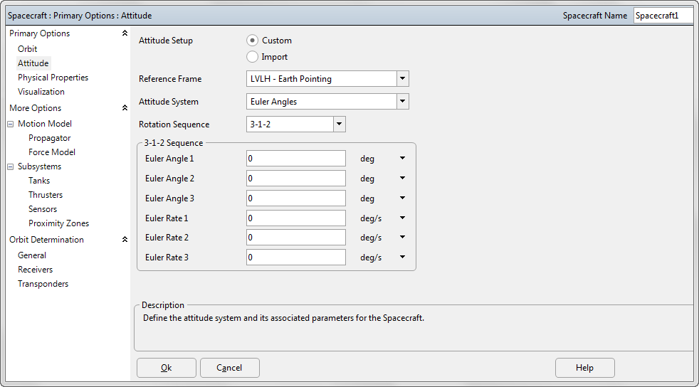 Spacecraft Attitude Editor