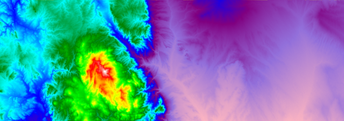 Terrain Visualzation using a PointGroup